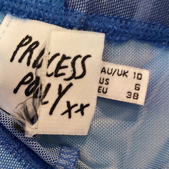 Princess Polly Cosmic Dancer Sheer Flared Bell Pants size 6 - Picture 7 of 8